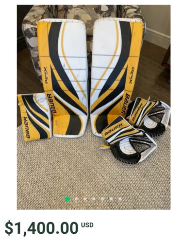 Bauer Hyperlite PRO Goalie Full Set 2 Gloves!