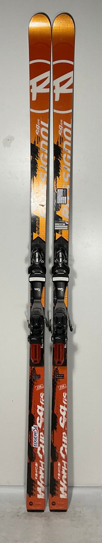 Used Rossignol 212cm Racing SG Skis With Rossignol Axial 2 150 bindings (SY1304)