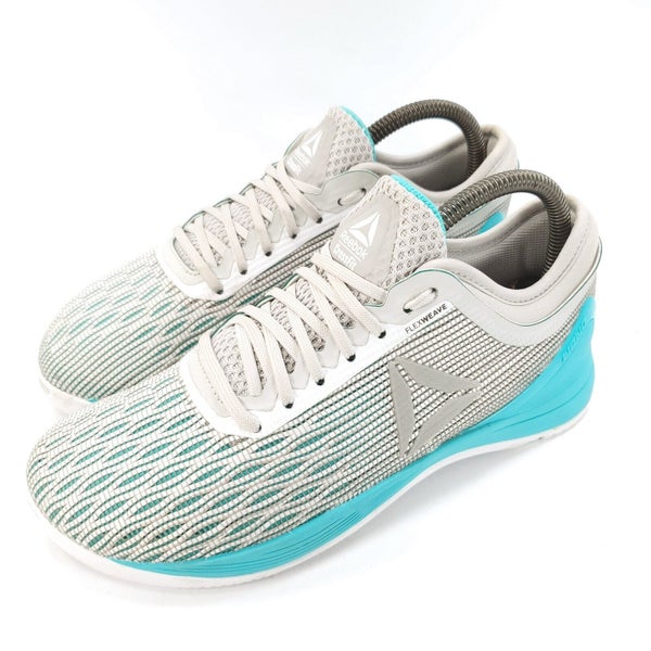 Reebok Crossfit Nano 8.0 Athletic Running Shoe Womens Size CN1042 White Blue SidelineSwap