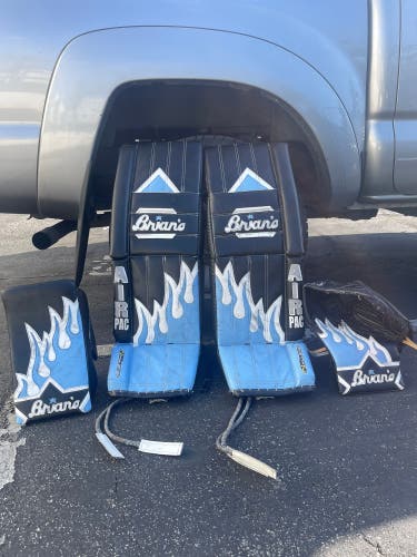 Used 34" Brian’s Custom G-Netik 4 Pads/Optik 2 Glove/Blocker Full Set