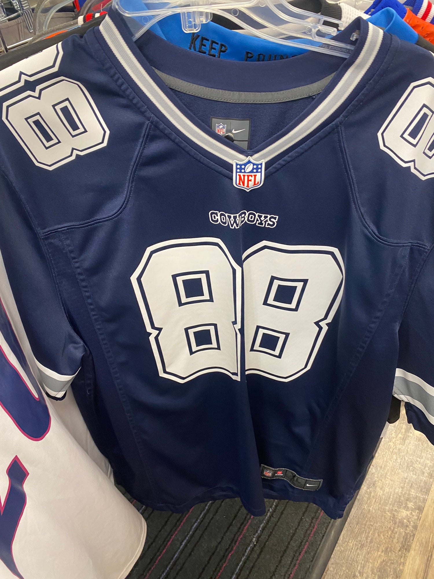 Buy the NFL Women Blue Dez Bryant Jersey L