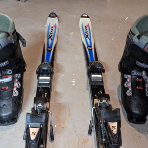 Used Salomon 175 cm X-Free 800 Skis With Bindings and Boots