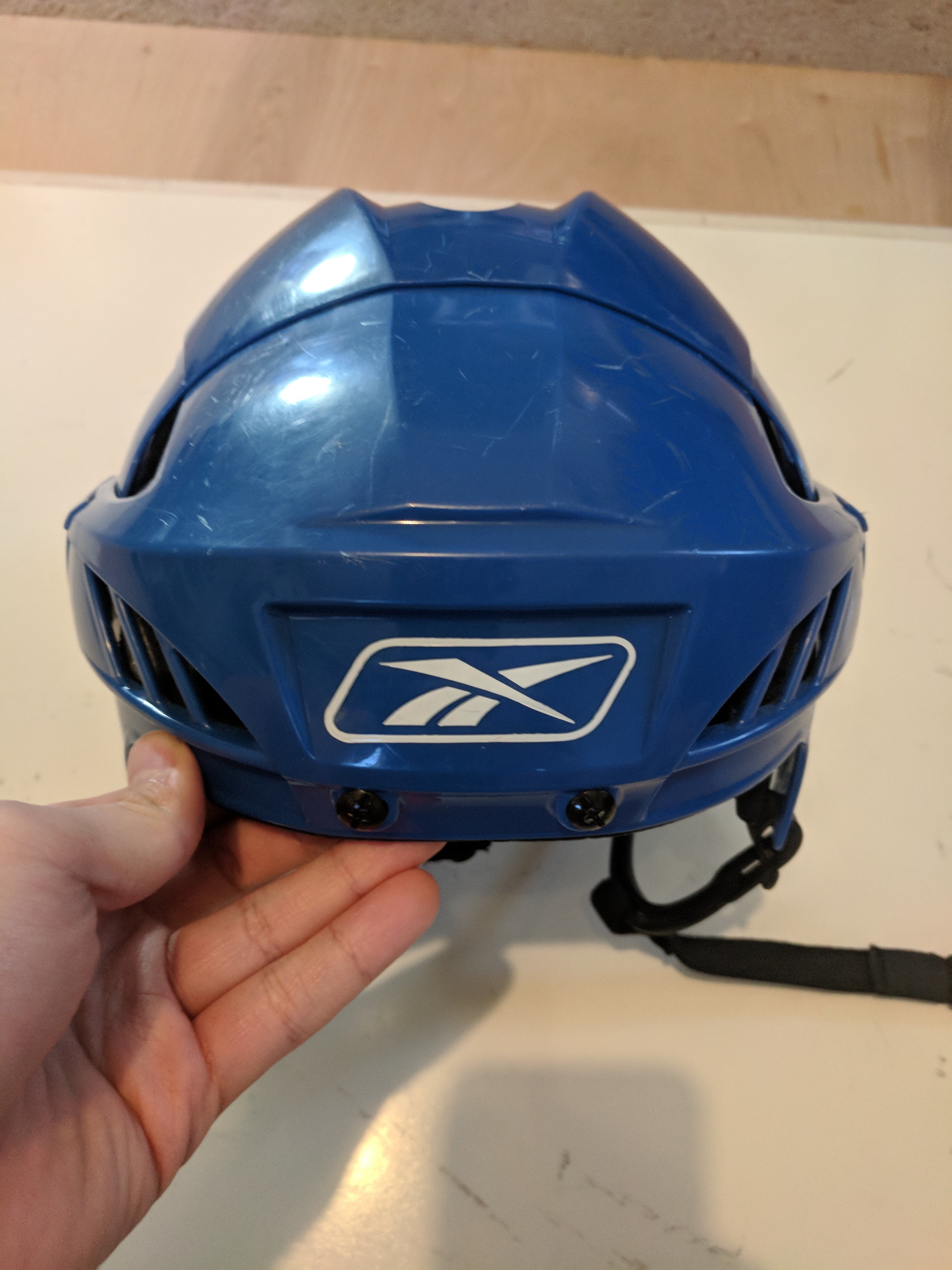 Medium Reebok Helmet Royal Blue Pro Stock |