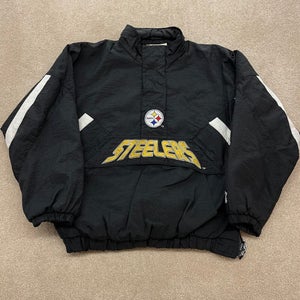 Pittsburgh Steelers Jacket Men 2XL Puffer NFL Football Vintage 90s Starter Coat