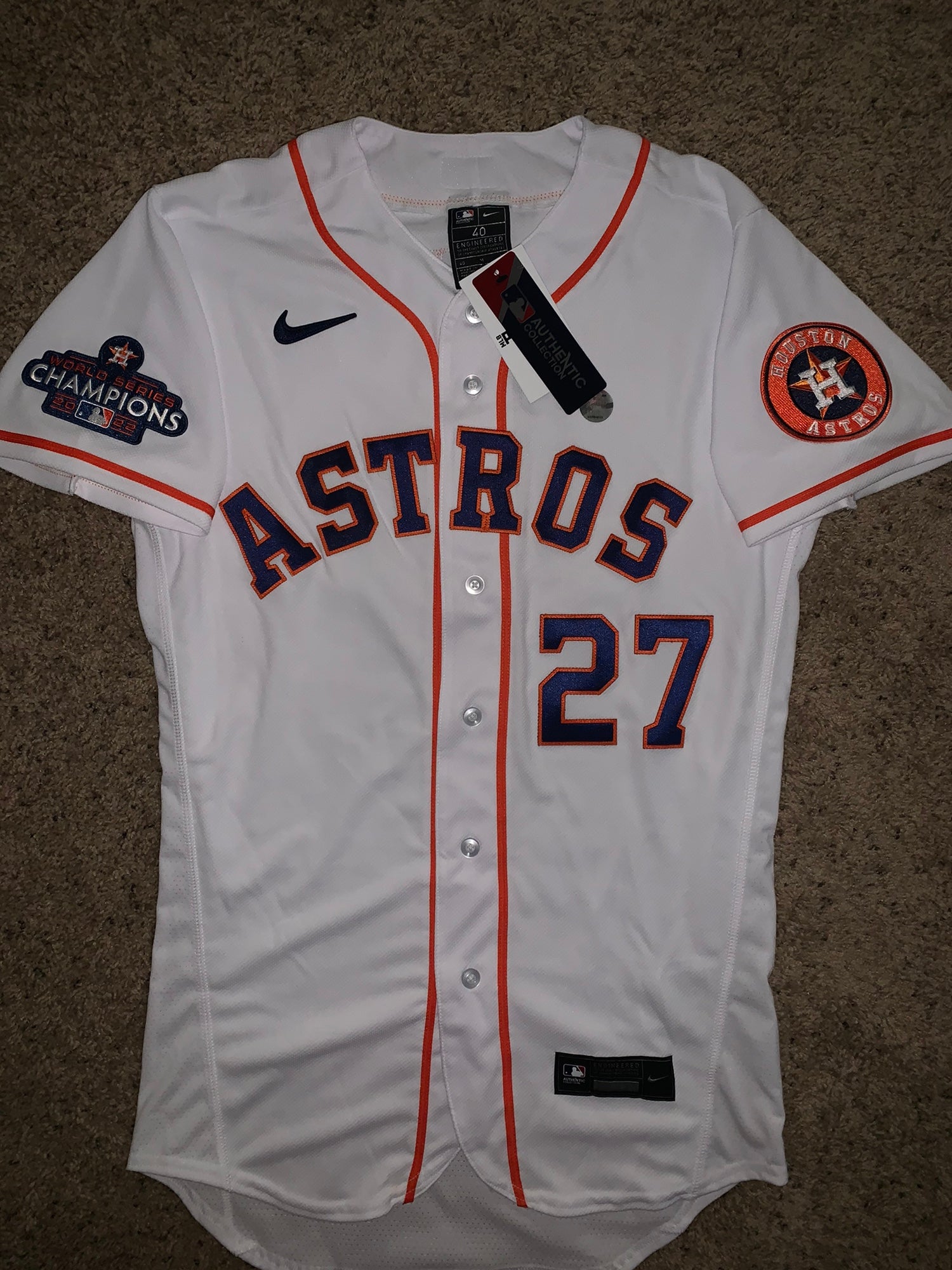 Men's Houston Astros #7 Craig Biggio 25th Anniversary Stitched MLB Jersey  SIZE M