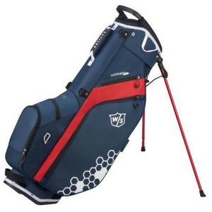 Wilson Staff Feather Stand Bag Navy Red White