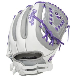 New Rawlings Liberty Advanced Fastpitch Glove 11.75" Rht White Purple Grey #rla715sb31wpg