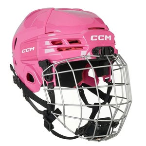 New Ccm Tacks 70 Helmet Combo Pink Junior #ht70jr