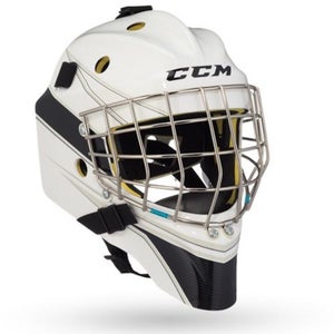 New Ccm Axis 1.5 Junior Goal Mask White Black #gfa15decjr