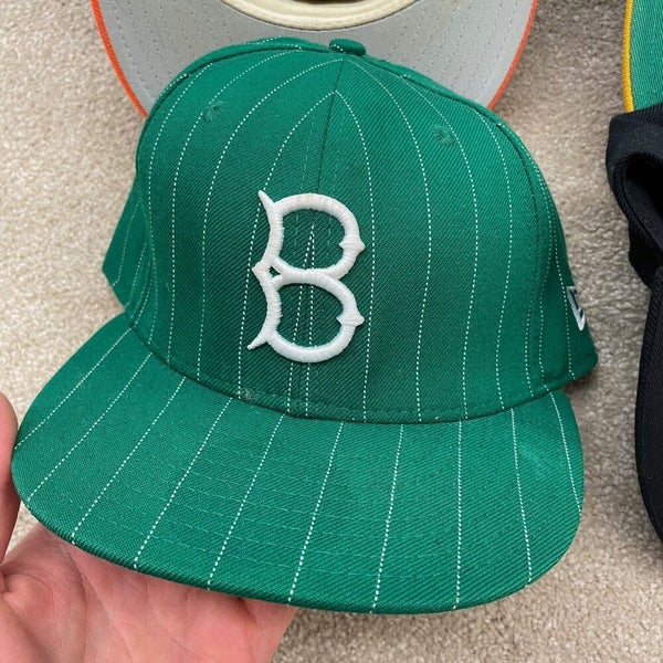 Exclusive New Era Boston Red Sox Fitted Hat MLB Club Size 7 3/8 2tone Green