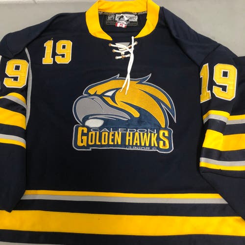 Caledon Golden Hawks size 52 game jersey #19