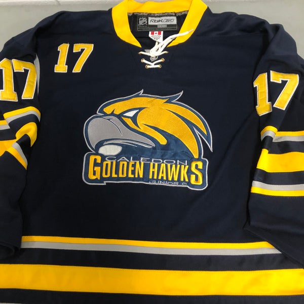 Caledon Golden Hawks size 52 game jersey #17