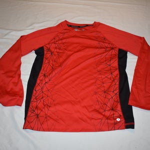 Boy's Xersion Long Sleeve Quick-Dri Shirt, Red/Black, medium (10-12) - Great Condition!