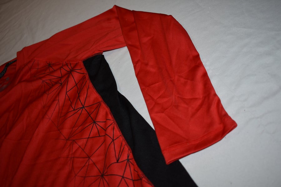 Boy's Xersion Long Sleeve Quick-Dri Shirt, Red/Black, medium (10-12) -  Great Condition!