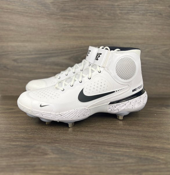 Nike Alpha Huarache Elite 2 Mid Men's Baseball Cleat In White