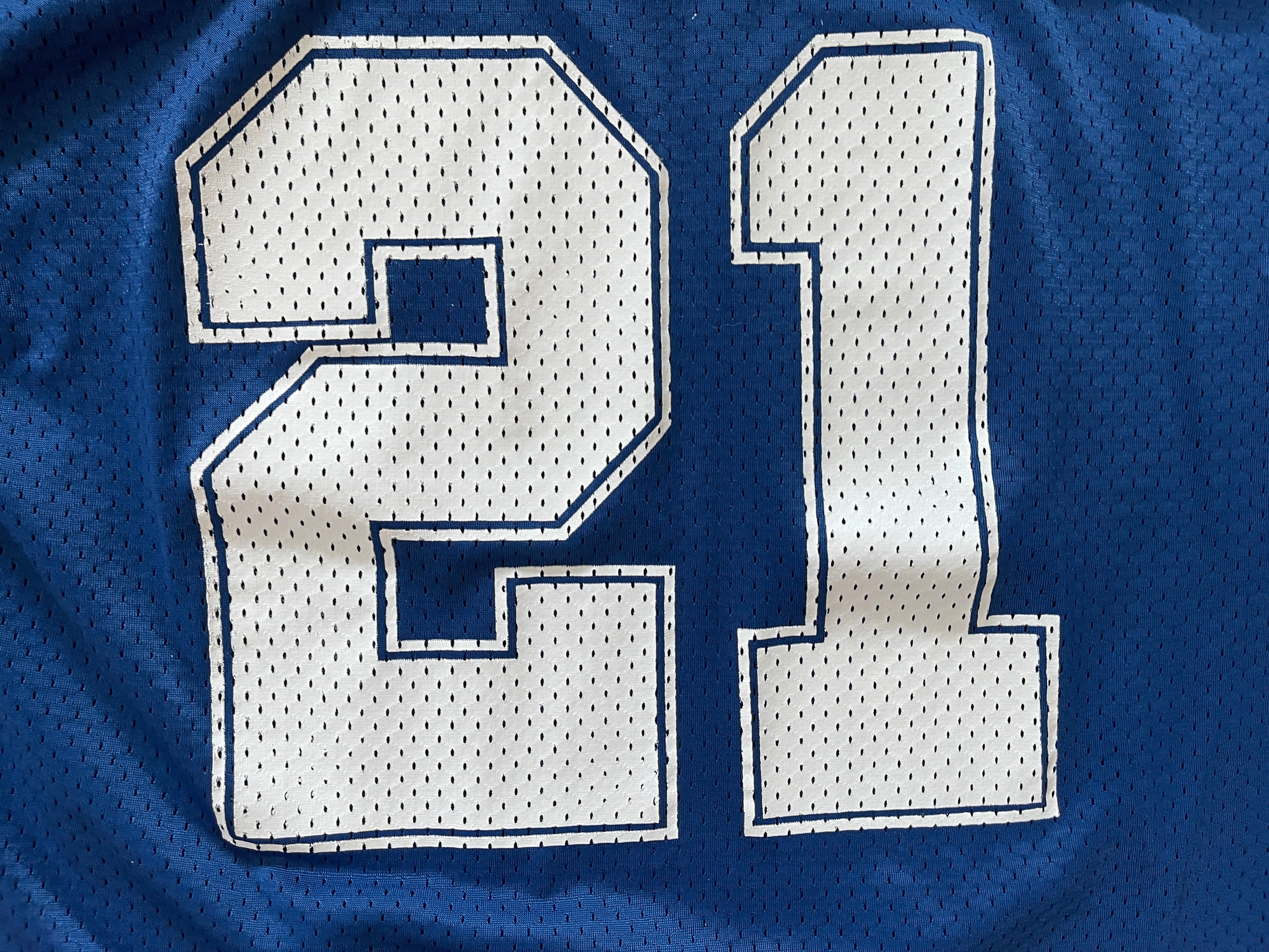 Nike Dallas Cowboys No.21 Deion SAnders Navy Blue Thanksgiving Male NFL  Elite Throwback Jersey