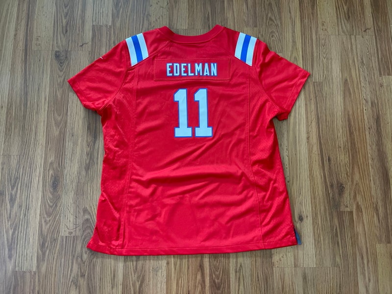 New England Patriots Julian Edelman #11 NFL FOOTBALL Women's Cut Size 2XL  Jersey