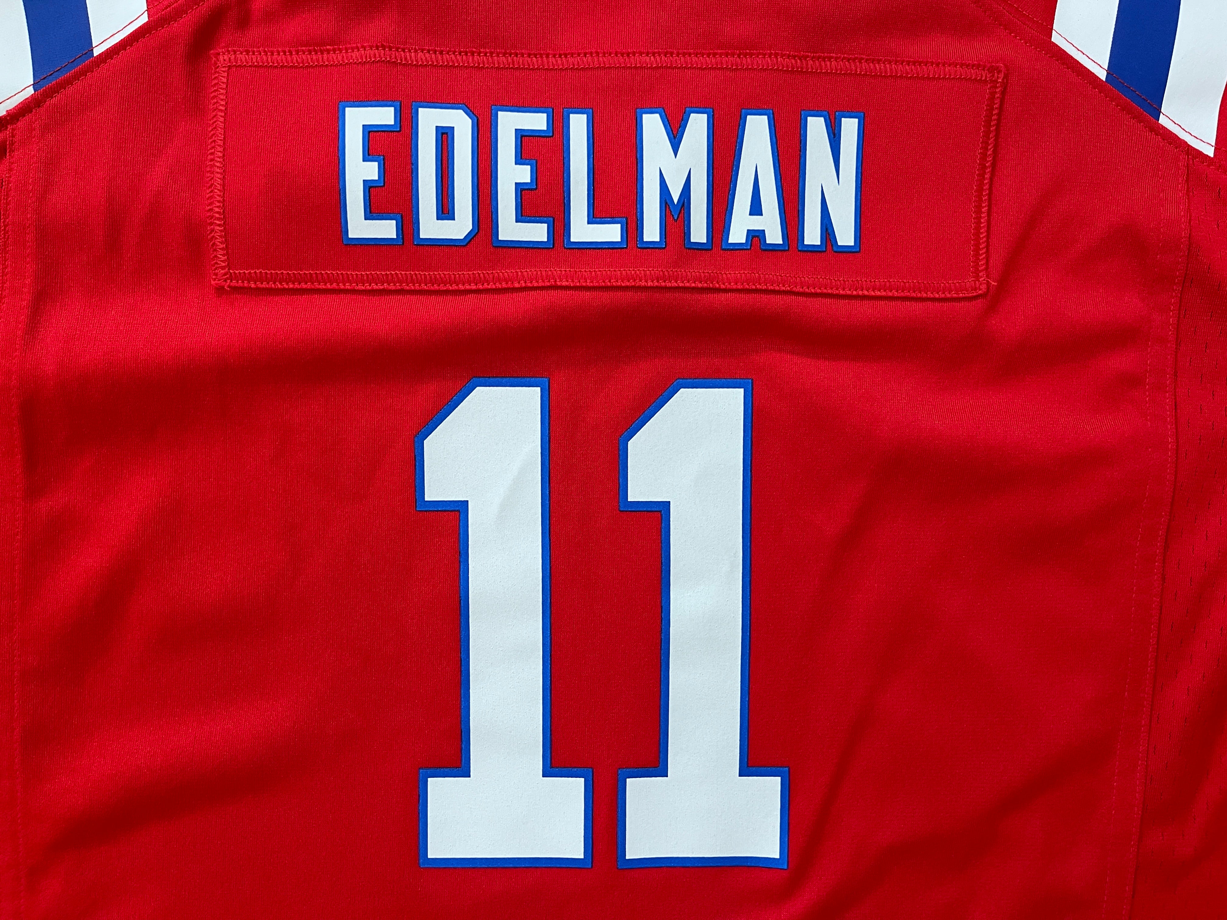 Julian Edelman Navy Blue Player Pullover NFL Hoodie