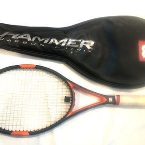 Wilson Hammer H Tour Carbon Matrix 95 4 1/2 Tennis Racquet w/Case *Very Good*