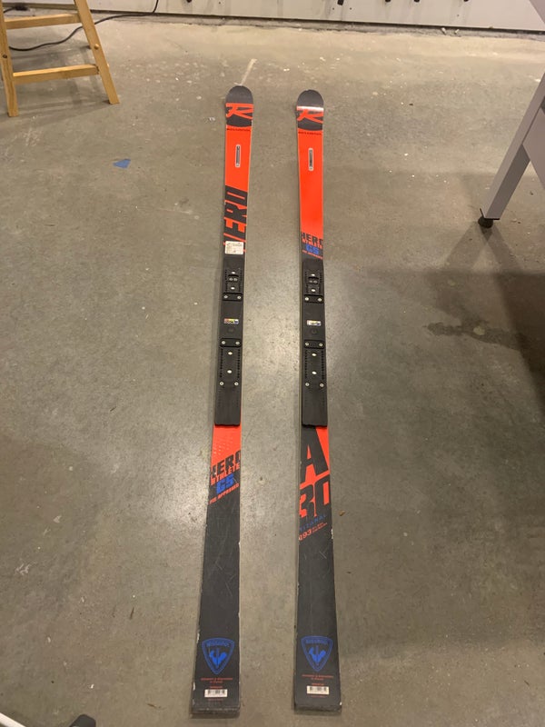 Used Unisex Rossignol 193 cm Racing Hero Athlete GS Skis Without Bindings