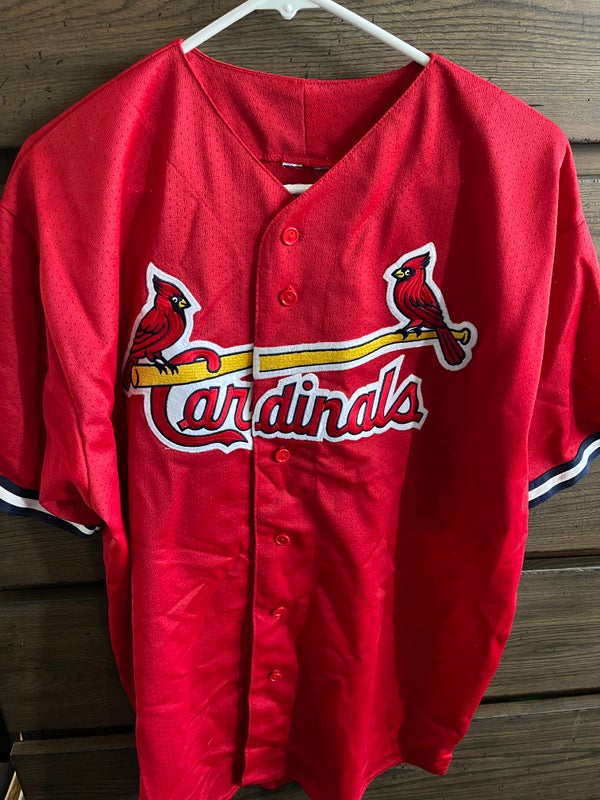 St Louis Cardinals Fox Midwest Sports Mens Jersey Long Sleeve Size XL