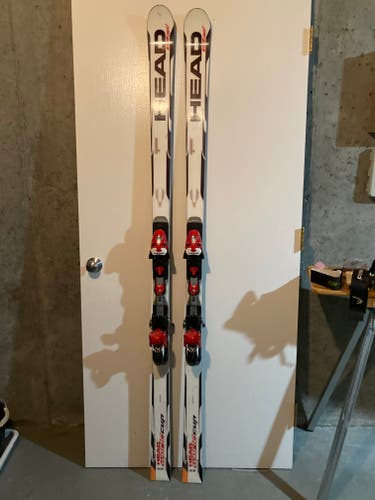 Used Men's HEAD 193 cm Racing world cup  GS Skis With Bindings