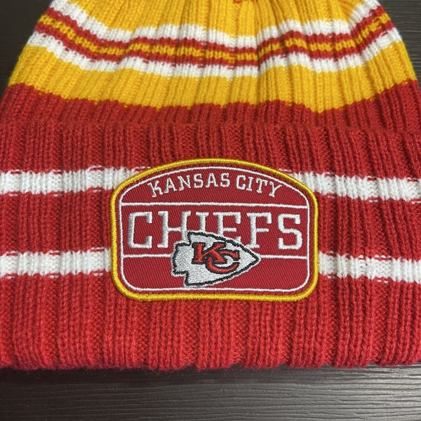 Kansas City Chiefs New Era Knit Cap, Red/Gold