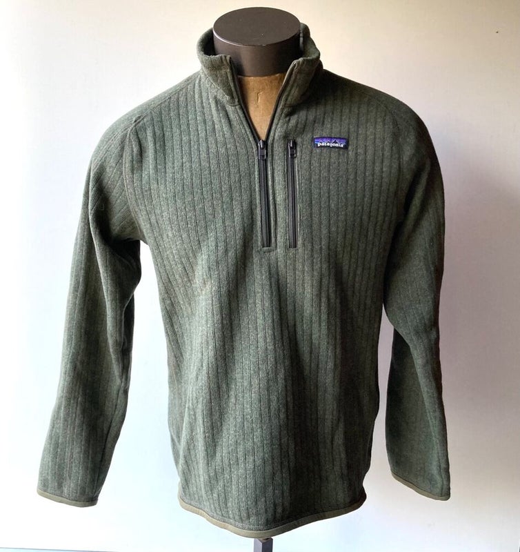 Patagonia Men's Green Pullover Better Sweater 1/4-Zip Fleece Jacket ~Size Medium