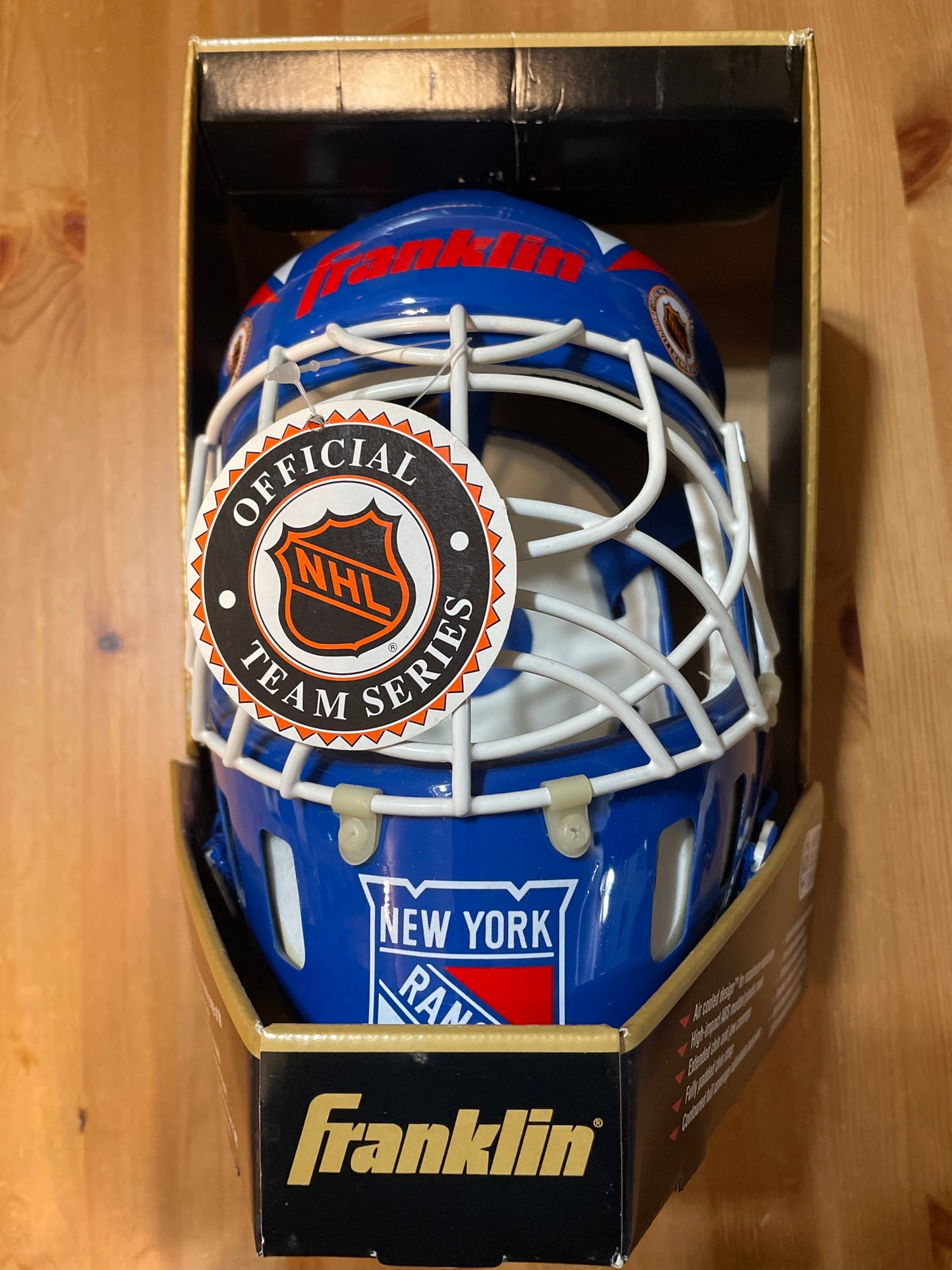Franklin Sports Youth New York Rangers GFM 1500 Street Hockey Goalie Face  Mask