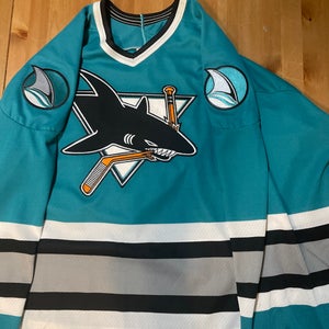 San Jose Sharks CCM hockey jersey original logo