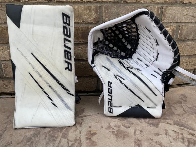 Bauer HyperLite Pro Stock Goalie Glove Set Kings PARIK 3563
