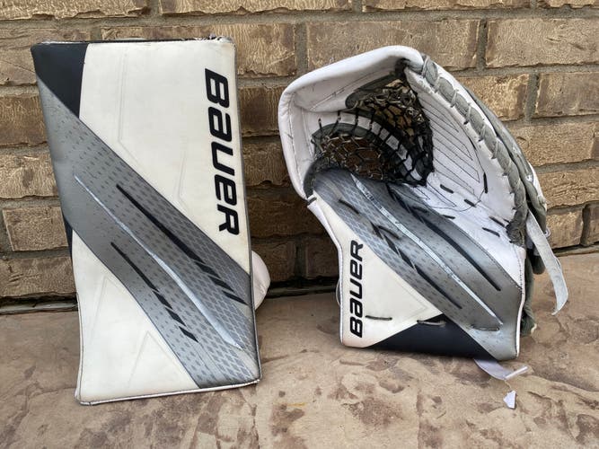 Bauer HyperLite Pro Stock Goalie Glove Set Kings INGHAM 3564