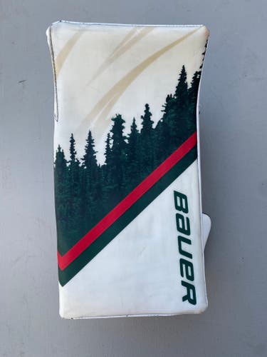 Bauer UltraSonic Pro Stock Goalie FULL RIGHT Blocker Minnesota WILD 3566
