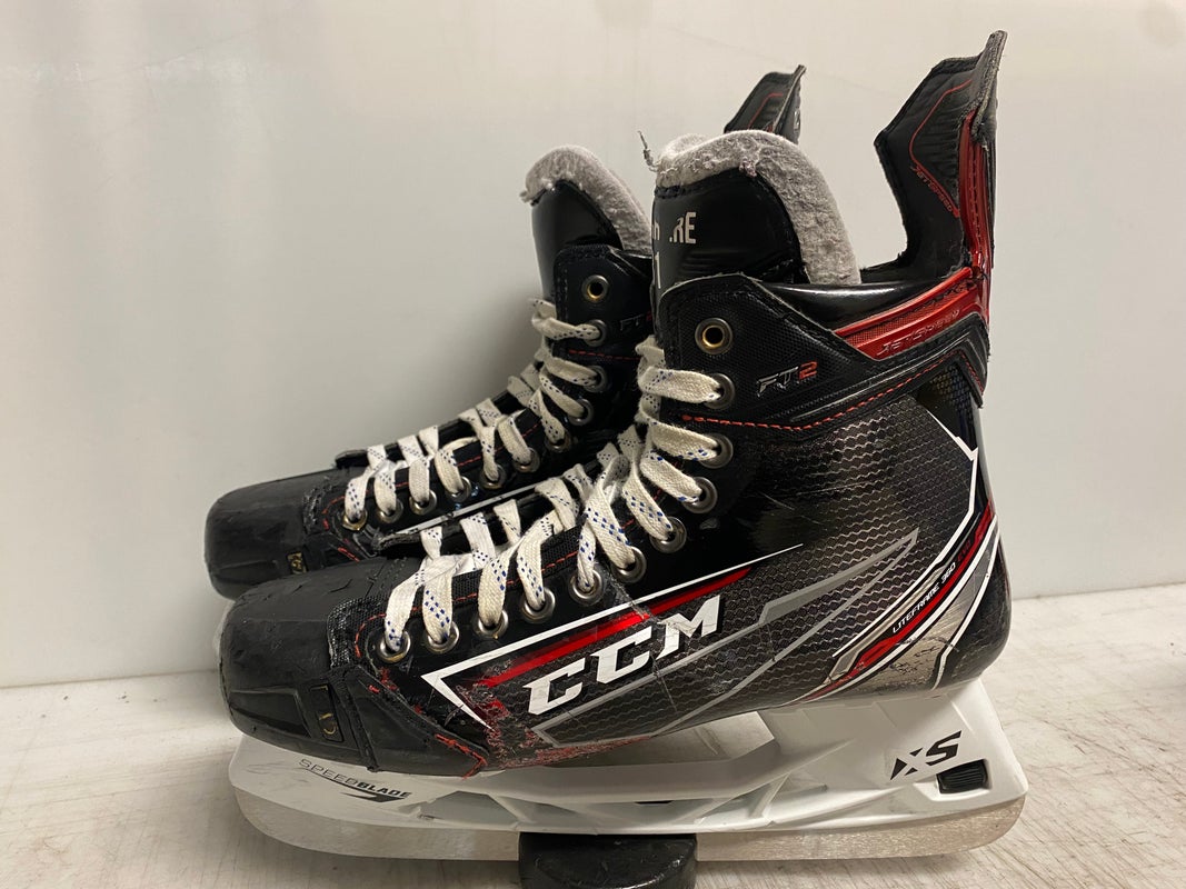CCM JetSpeed FT2 Mens Pro Stock Size 10 Hockey Skates MIC 8558