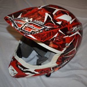 Fly Racing Motocross Helmet, Black/Red, Large - Great Condition!