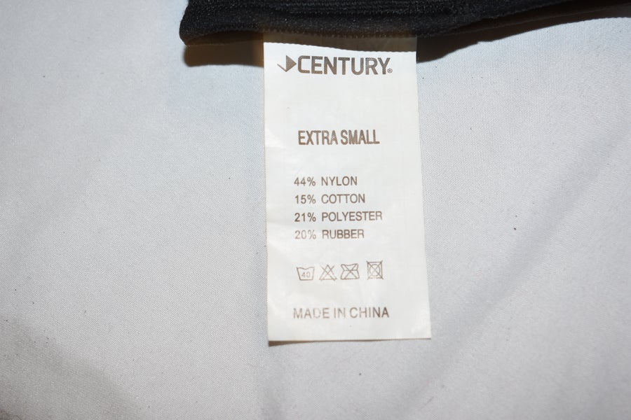 Century Leg/Foot Protection, Black, Adult XS