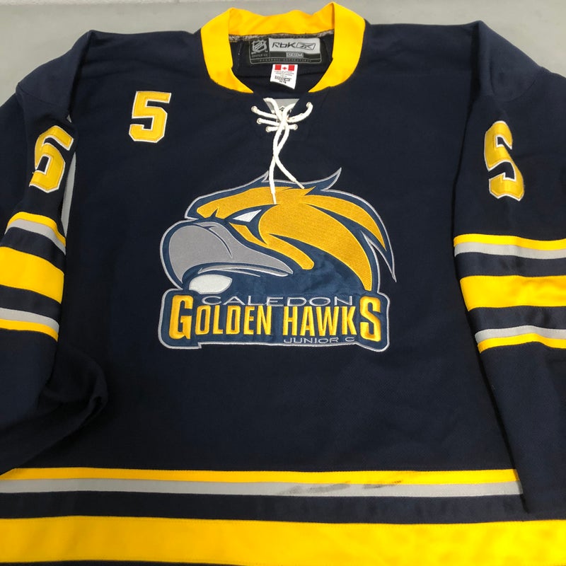 Caledon Golden Hawks size 54 game jersey #5