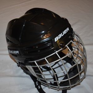 Bauer IMS 5.0 Hockey Helmet w/ FM2100 Cage, Black, Small - Great Condition!