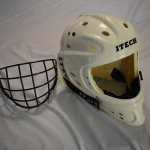 Itech 1000 Hockey Goalie Mask, White, Junior