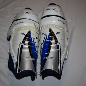 Bauer SG8000jr Hockey Shin Pads w/Adjustable Calf and Ergo Knee Protection, 12 Inches