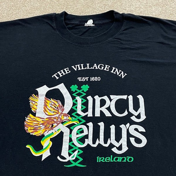 Durty Nellys Pub T Shirt Adult 2XL Black Irish Ireland Village Inn Travel