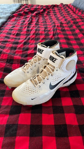 White Men's Metal High Top Nike alpha huarache elite 3