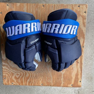 Used Pro Stock Warrior Covert QRE Gloves 13" Winnipeg Jets Alternate Color Scheme