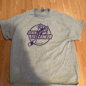 Gray Stick It To Cancer Adk Thunder T Shirt
