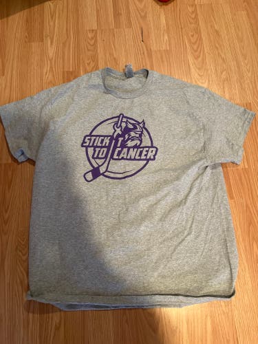 Gray Stick It To Cancer Adk Thunder T Shirt