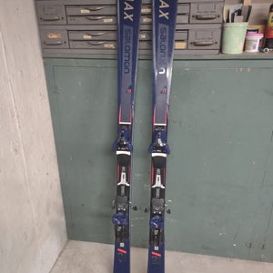 Used Men's 2019 Salomon S/max 12 170 cm All Mountain Skis With Bindings