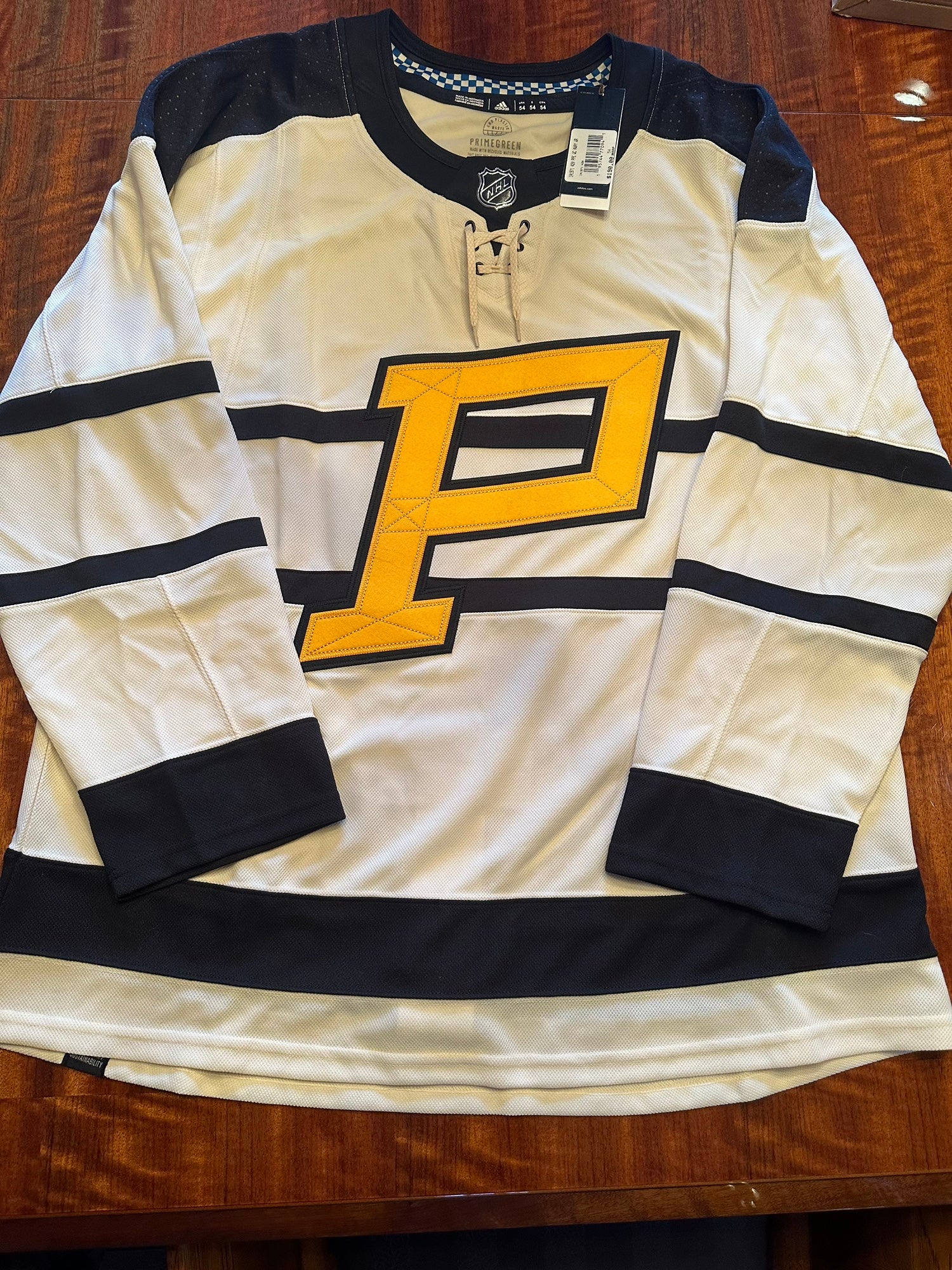 New Pittsburgh Penguins 2023 Winter Classic Jersey Cream Adidas XL