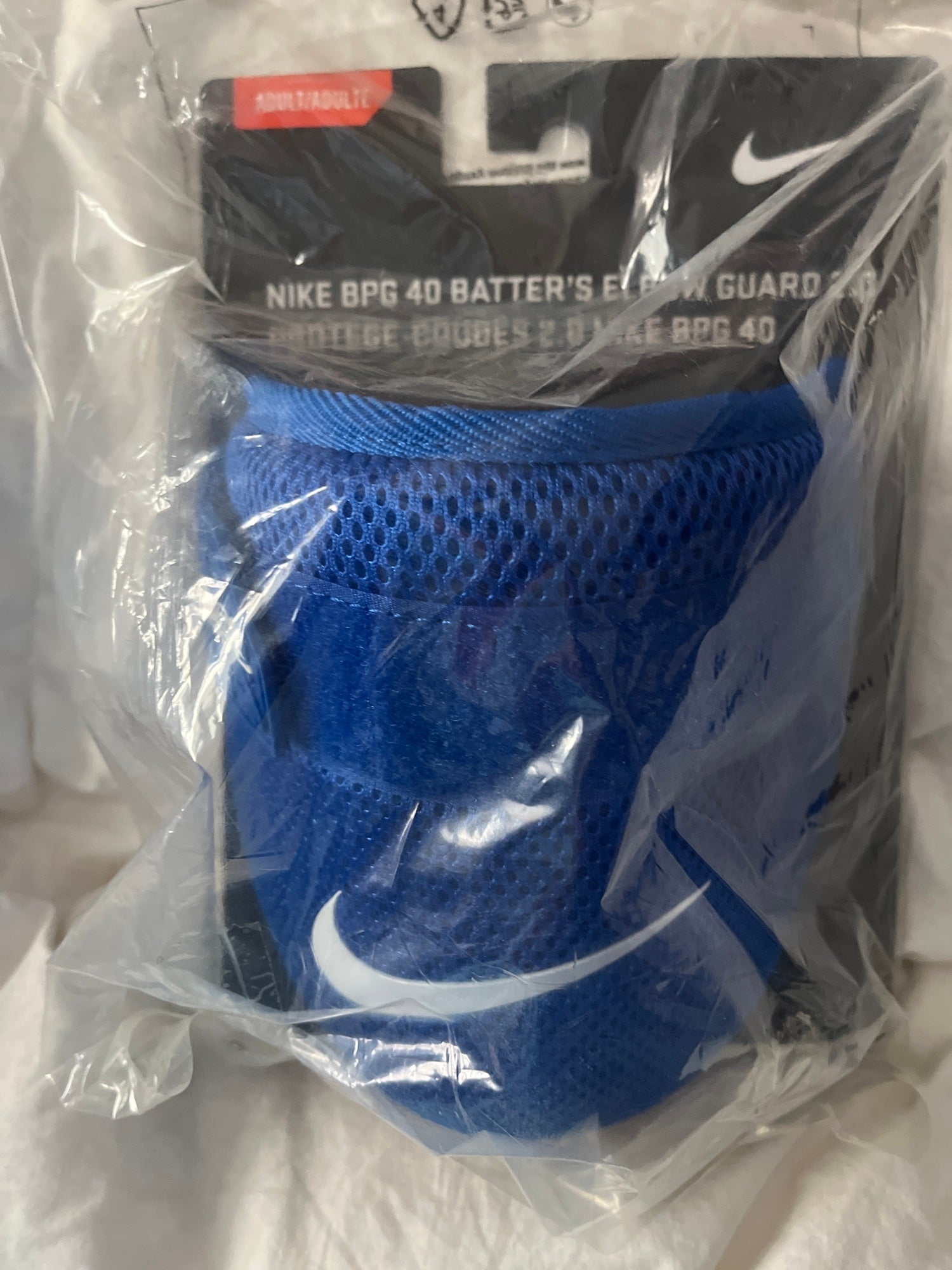 NIKE Adult BPG 40 Batters Elbow Guard 2.0 White / Black