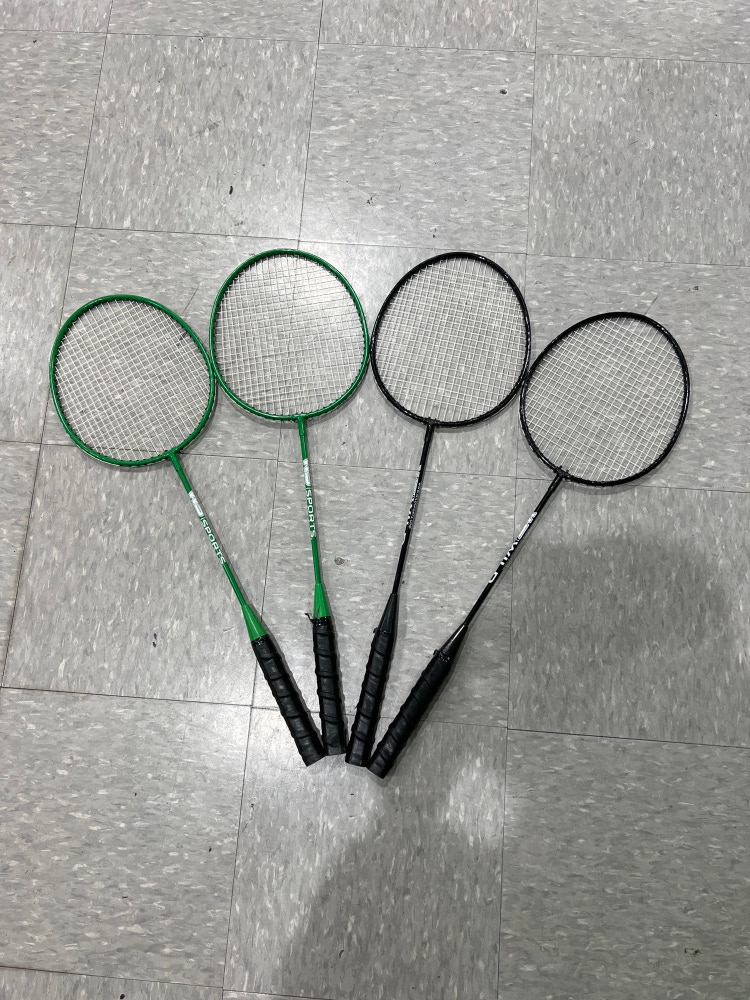 Used Wild Sport Badminton Racket Set of 4
