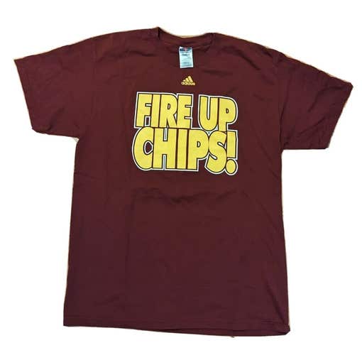 Central Michigan Chippewas Men's FIRE UP CHIPS! T-Shirt Large L MAC MACtion